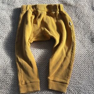 Cozy Mustard Kids Jogger Pants